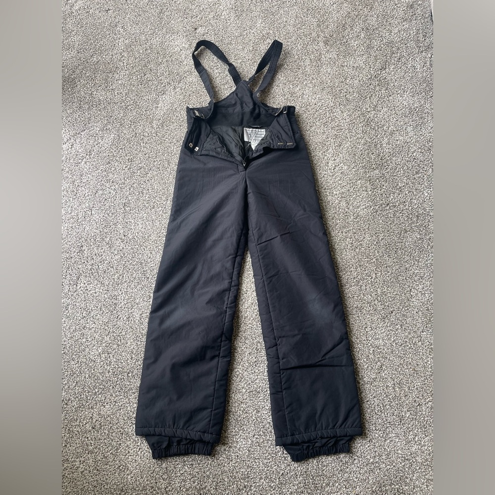 Vintage 1980’s Tyrolia Kids Black Snow Bib Sz 12 Outdoor Winter Waterproof